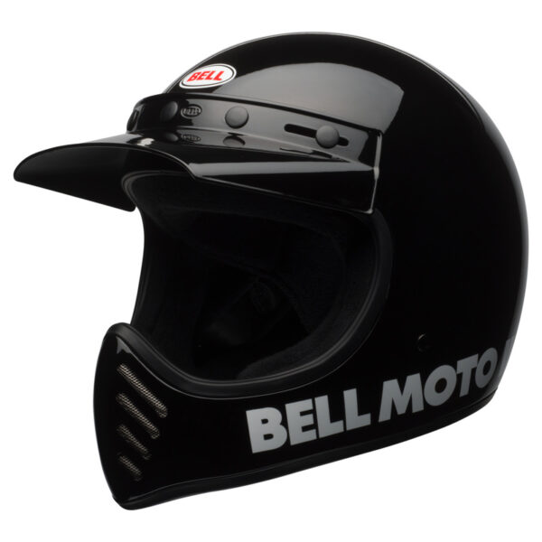 Kask BELL MOTO-3 CLASSIC BLACK - obrazek 2