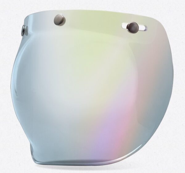 Szyba BELL CUSTOM 500 BUBBLE SILVER IRIDIUM