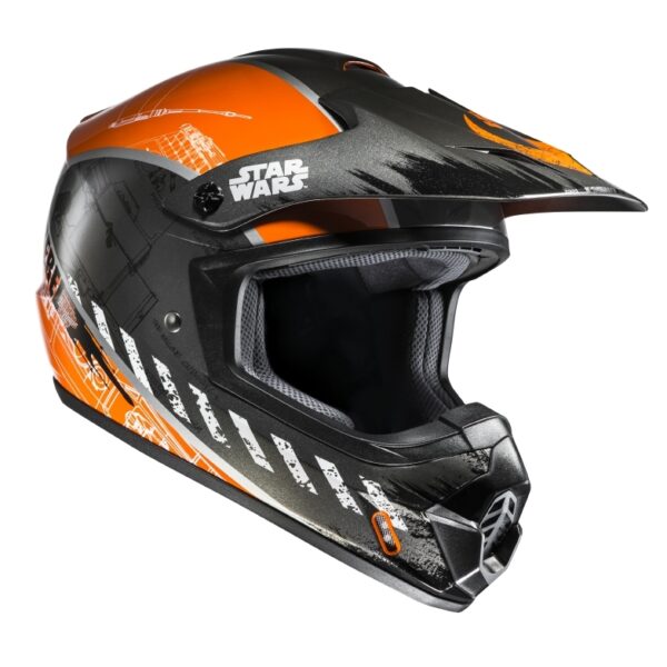 Kask HJC CS-MX II REBEL X-WING STAR WARS SILVER/ORANGE - obrazek 5