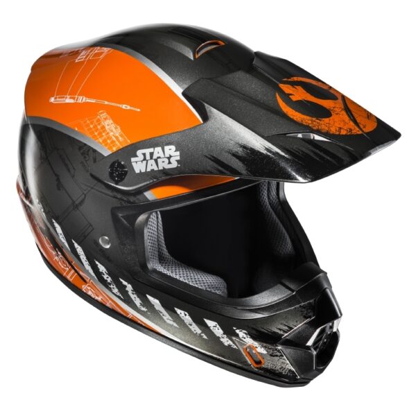 Kask HJC CS-MX II REBEL X-WING STAR WARS SILVER/ORANGE - obrazek 2