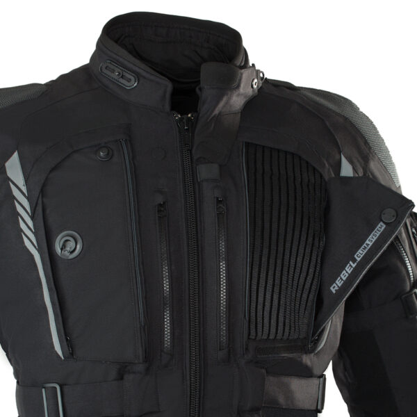 Kurtka tekstylna REBELHORN PATROL BLACK - obrazek 8