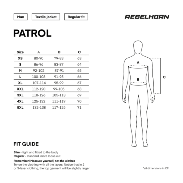 Kurtka tekstylna REBELHORN PATROL BLACK - obrazek 13
