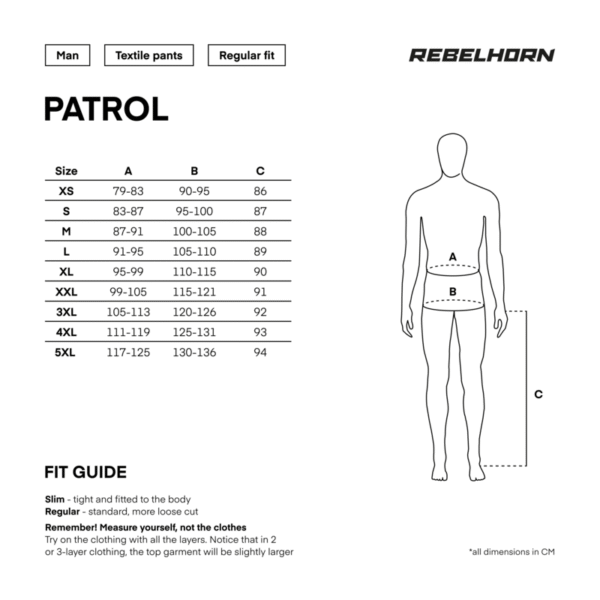 Spodnie tekstylne REBELHORN PATROL BLACK - obrazek 7