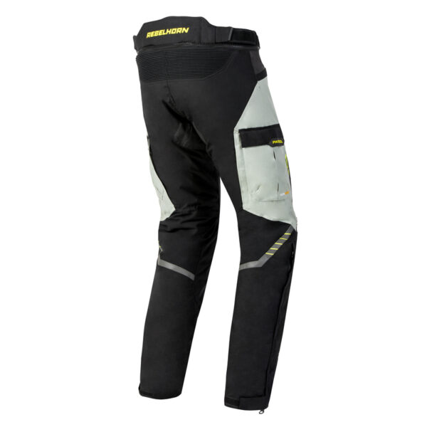 Spodnie tekstylne REBELHORN PATROL GREY/BLACK/FLO YELLOW - obrazek 2