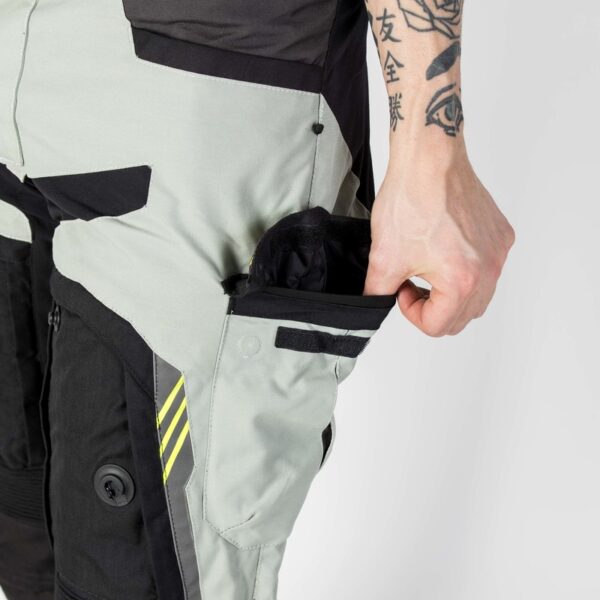 Spodnie tekstylne REBELHORN PATROL GREY/BLACK/FLO YELLOW - obrazek 4
