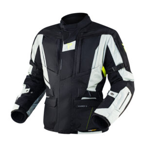 Kurtka tekstylna REBELHORN HARDY II GREY/BLACK/FLO YELLOW
