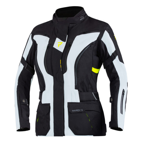 Kurtka tekstylna REBELHORN HARDY II LADY GREY/BLACK/FLO YELLOW