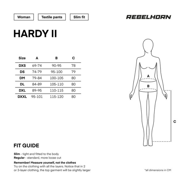 Spodnie tekstylne REBELHORN HARDY II LADY GREY/BLACK/FLO YELLOW - obrazek 3