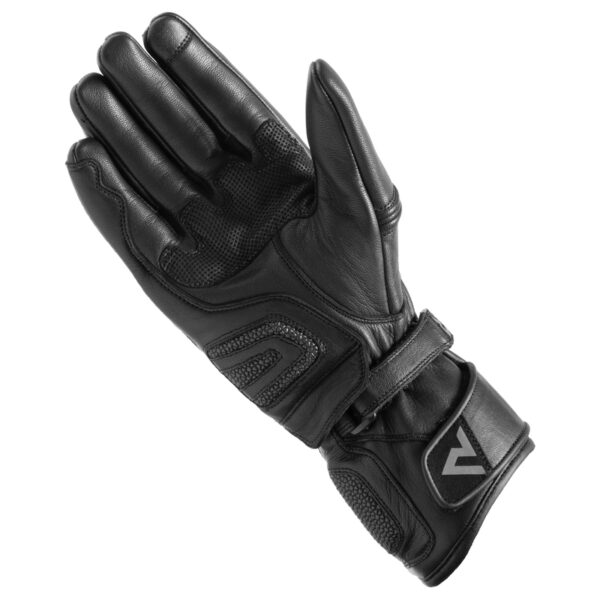 Rękawice skórzane REBELHORN PATROL LONG BLACK/GREY - obrazek 3