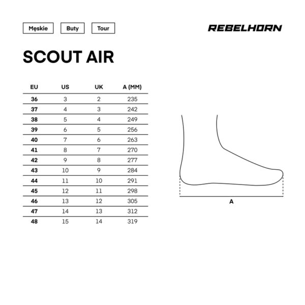 Buty REBELHORN SCOUT AIR BLACK MATT - obrazek 9