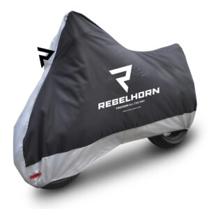 Pokrowiec na motocykl REBELHORN COVER II BLACK/SILVER