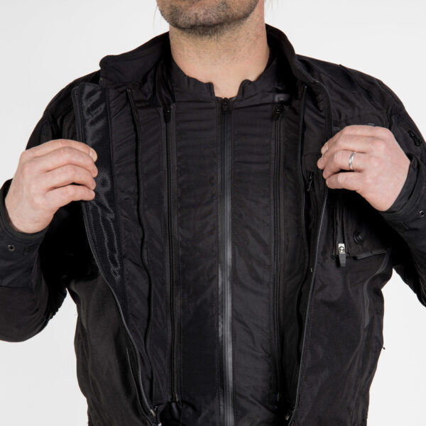 Kurtka tekstylna REBELHORN BORG BLACK - obrazek 4