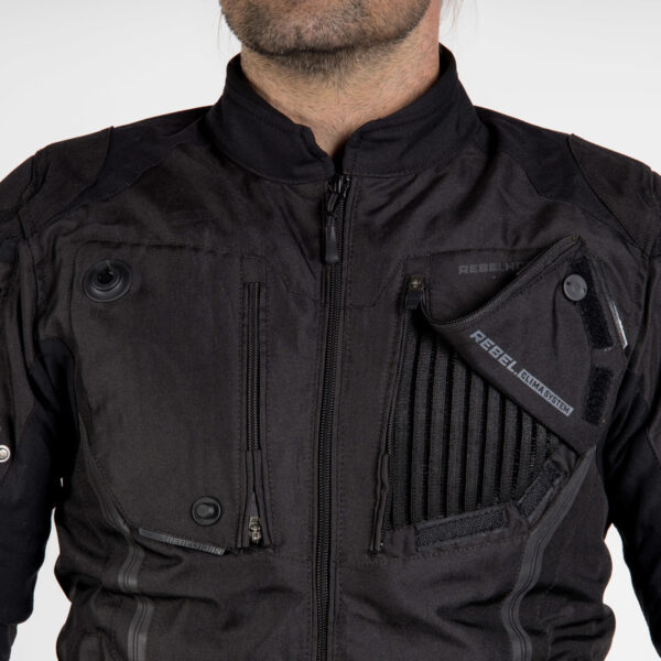 Kurtka tekstylna REBELHORN BORG BLACK - obrazek 8