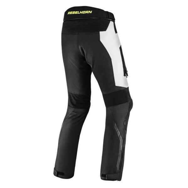 Spodnie tekstylne REBELHORN BORG BLACK/GREY/FLO YELLOW - obrazek 4