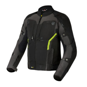 Kurtka tekstylna REBELHORN BORG BLACK/DARK GREY/FLO YELLOW