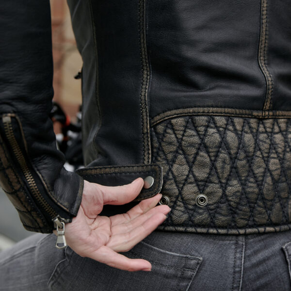 Kurtka skórzana REBELHORN HUNTER PRO LADY VINTAGE BLACK - obrazek 9