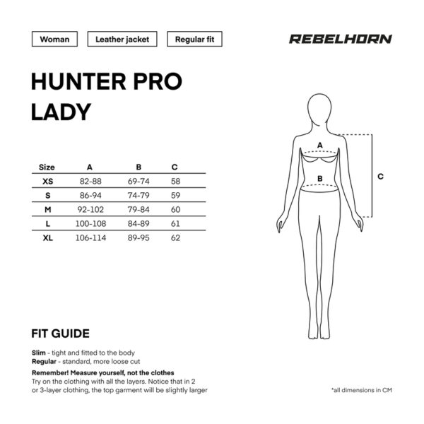 Kurtka skórzana REBELHORN HUNTER PRO LADY VINTAGE BLACK - obrazek 12