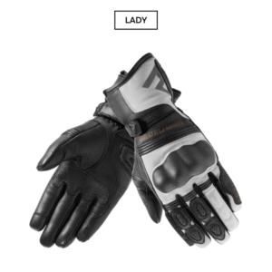 Rękawice skórzane REBELHORN PATROL LADY BLACK/GREY
