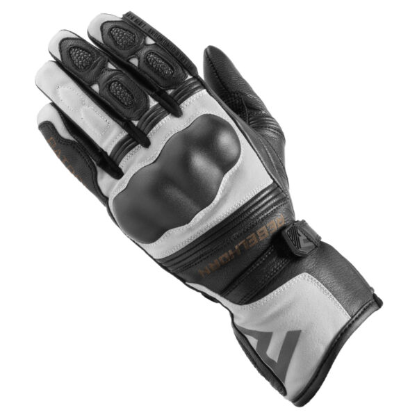 Rękawice skórzane REBELHORN PATROL LADY BLACK/GREY - obrazek 2