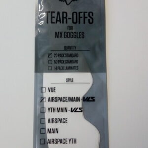 Zrywki tear-off do gogli FOX AIRSPACE/MAIN II STANDARD 20PK CLEAR