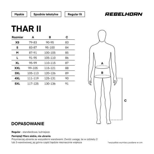 Spodnie tekstylne REBELHORN THAR II BLACK - obrazek 8
