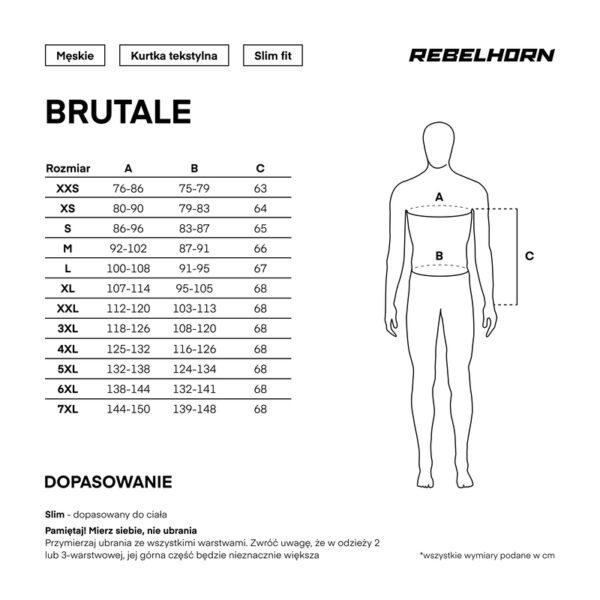 Kurtka tekstylna REBELHORN BRUTALE BLACK - obrazek 8