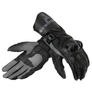 Rękawice skórzane REBELHORN ST LONG BLACK/GREY