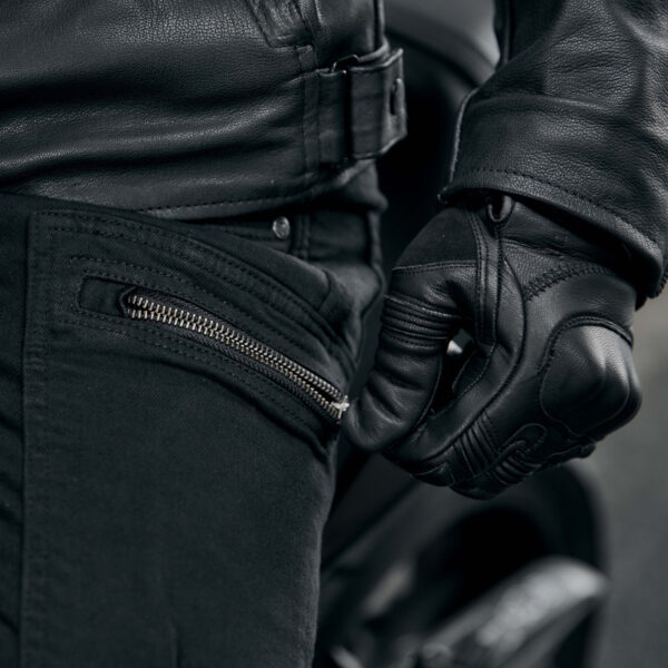 Spodnie jeans REBELHORN URBAN III WASHED BLACK - obrazek 6