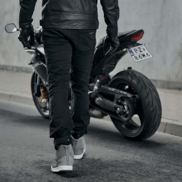 Spodnie jeans REBELHORN URBAN III WASHED BLACK - obrazek 4