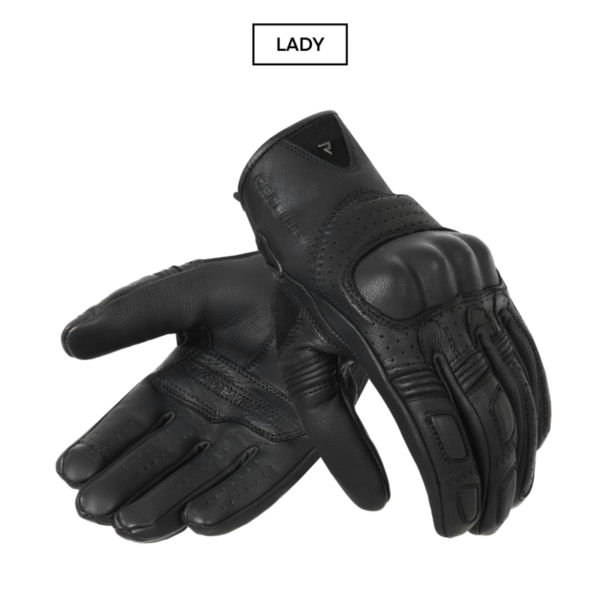 Rękawice skórzane REBELHORN THUG II LADY PERFOROWANE BLACK