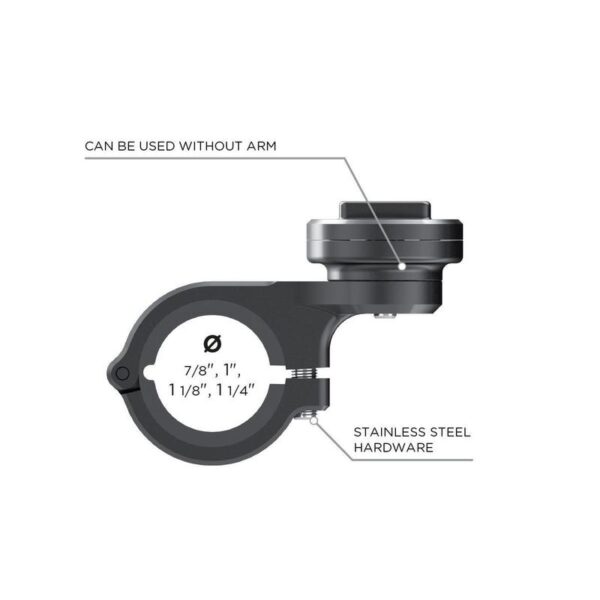 Uchwyt motocyklowy na telefon na kierownicę sp connect spc+ moto mount pro black - obrazek 4