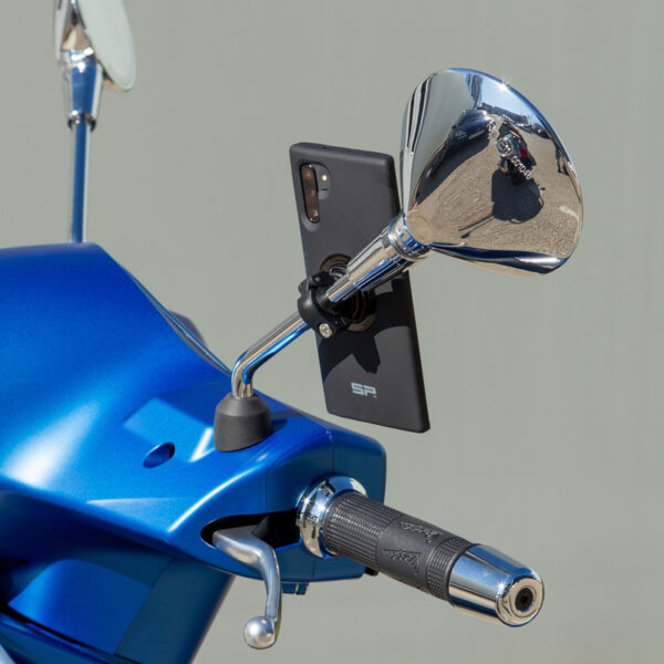 Uchwyt motocyklowy na telefon na lusterko sp connect mirror moto mount spc+ black - obrazek 4