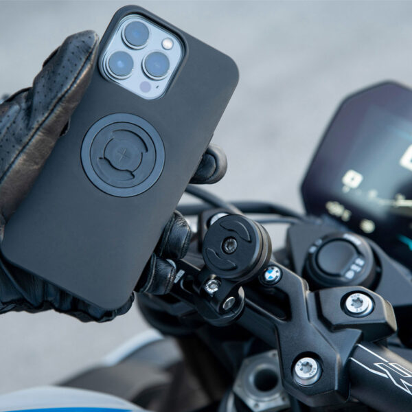 Uchwyt motocyklowy na telefon na śrubę w kierownicy sp connect spc+ bar clamp moto mount pro bla - obrazek 3