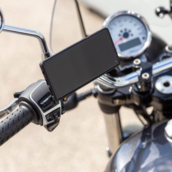 Uchwyt motocyklowy na telefon na śrubę w kierownicy sp connect spc+ clutch moto mount pro black - obrazek 4