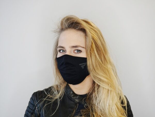 Maseczka higieniczna REBELHORN BAKTERIOSTATYCZNA BLACK - obrazek 2