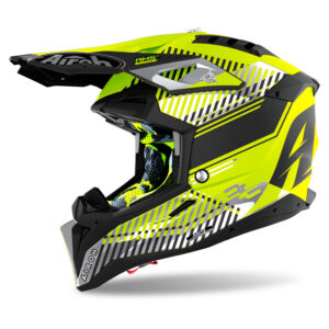 Kask AIROH AVIATOR 3 WAVE YELLOW MATT
