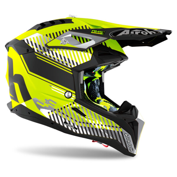 Kask AIROH AVIATOR 3 WAVE YELLOW MATT - obrazek 2