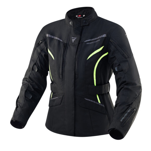 Kurtka tekstylna REBELHORN HIKER III LADY BLACK/FLO YELLOW