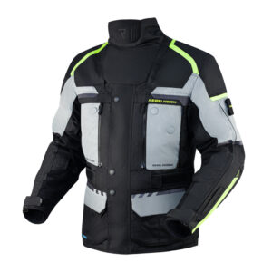 Kurtka tekstylna REBELHORN CUBBY IV BLACK/GREY/FLO YELLOW