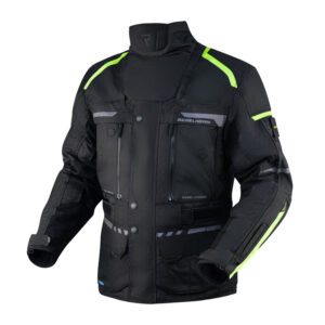Kurtka tekstylna REBELHORN CUBBY IV BLACK/FLO YELLOW