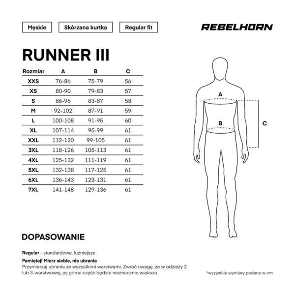 Kurtka skórzana REBELHORN RUNNER III BLACK - obrazek 5