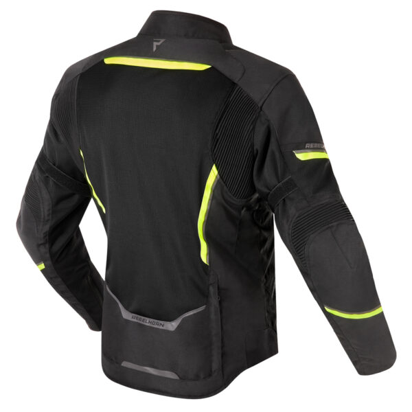Kurtka tekstylna REBELHORN FLUX BLACK/FLO YELLOW - obrazek 8