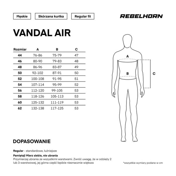Kurtka skórzana REBELHORN VANDAL AIR BLACK - obrazek 5