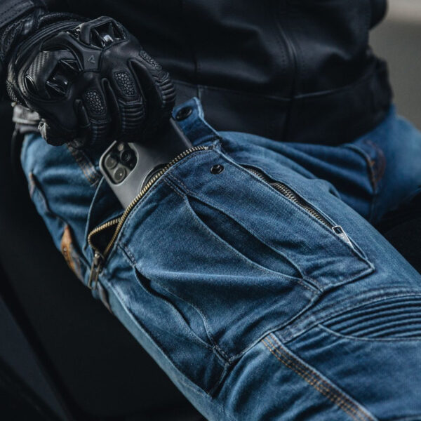 Spodnie jeans REBELHORN VANDAL DENIM BLACK - obrazek 6