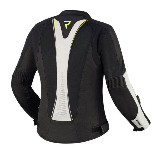 Kurtka tekstylna REBELHORN HIFLOW IV LADY BLACK/SILVER/FLO YELLOW - obrazek 4