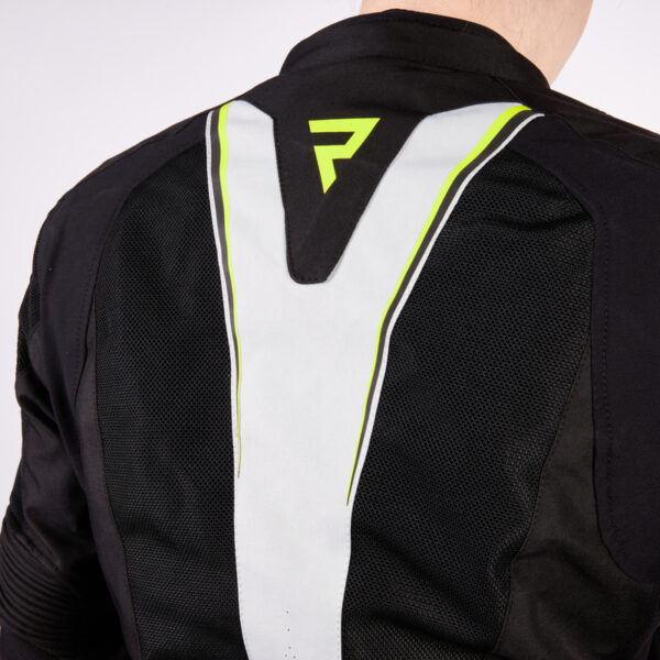 Kurtka tekstylna REBELHORN HIFLOW IV LADY BLACK/SILVER/FLO YELLOW - obrazek 5