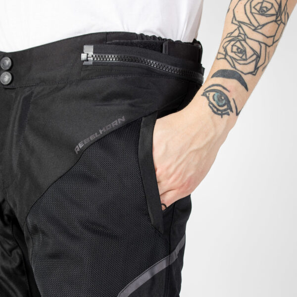 Spodnie tekstylne REBELHORN FLUX BLACK - obrazek 3
