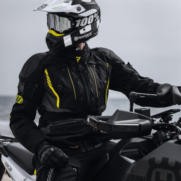 Kurtka tekstylna REBELHORN PATROL BLACK/FLO YELLOW - obrazek 11