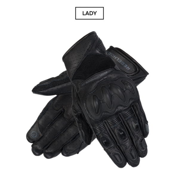 Rękawice skórzane REBELHORN FLUX II LADY BLACK
