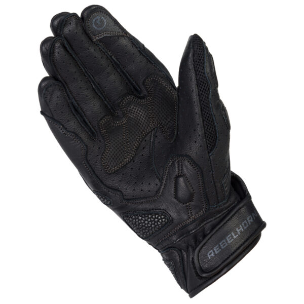 Rękawice skórzane REBELHORN FLUX II LADY BLACK - obrazek 3